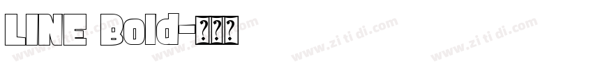 LINE Bold字体转换